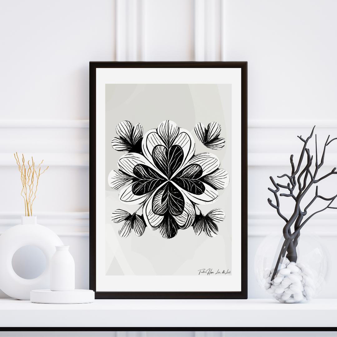 Four Leaf Clover Print