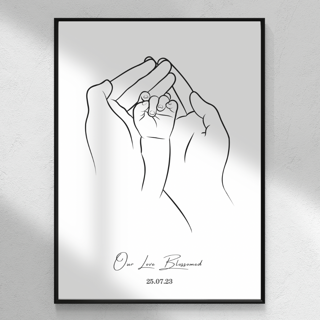 Our Love Blossomed - New Baby Sketch