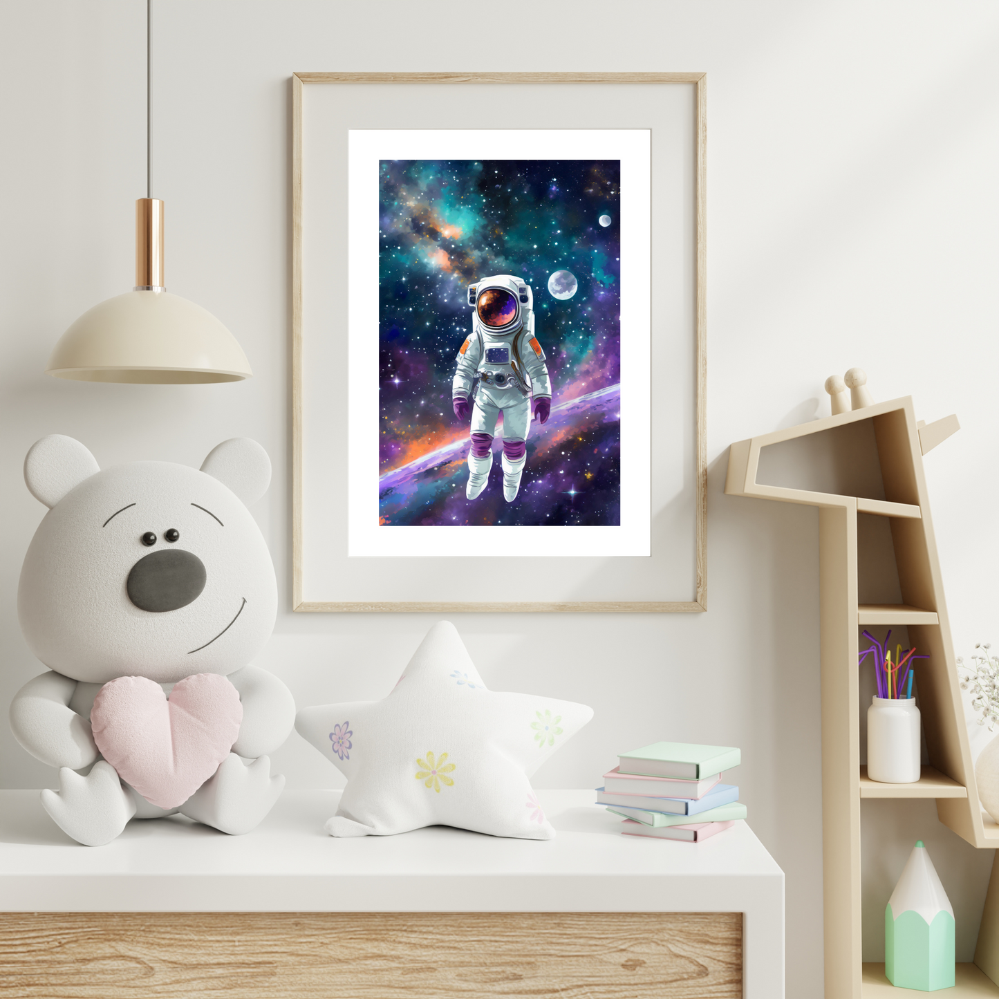 Dream Big Little One. Space Prints for Children's Room.