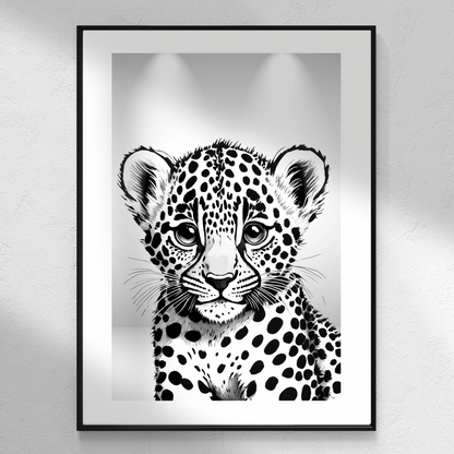 'Under The Spotlight' Safari Nursery Print - set of 3