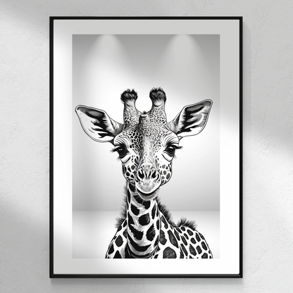 'Under The Spotlight' Safari Nursery Print - set of 3